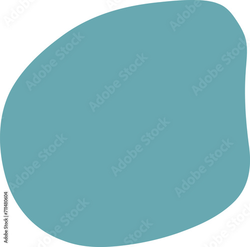 Blot shape frame illustration. Abstract blotch silhouette