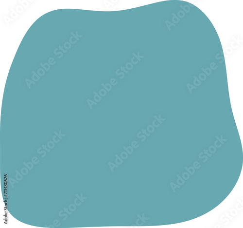 Blot shape frame illustration. Abstract blotch silhouette