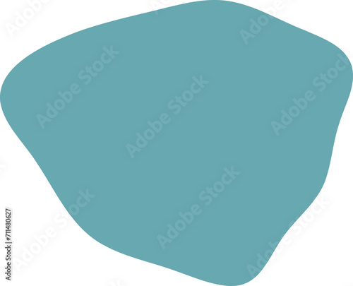 Blot shape frame illustration. Abstract blotch silhouette