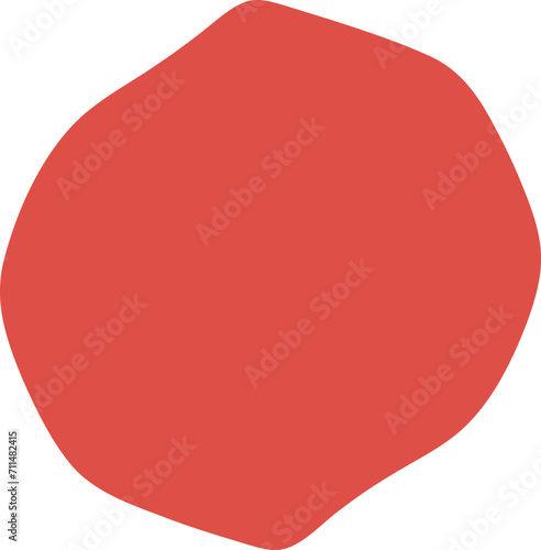 Abstract frame illustration. Blot shape silhouette