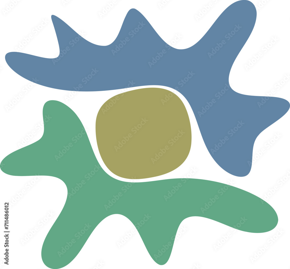 Blot shape illustration. Abstract frame silhouette Blot shape illustration. Abstract frame silhouette