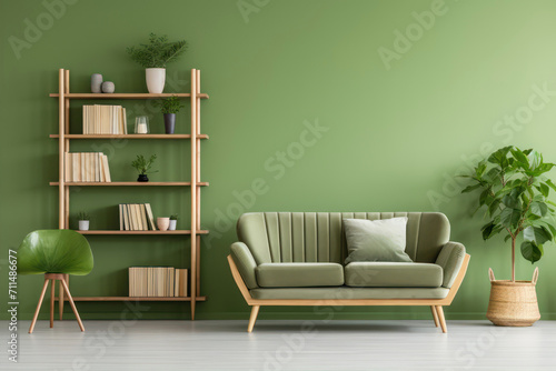 Interior of modern living room green © Ira