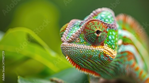 close up of a chameleon 