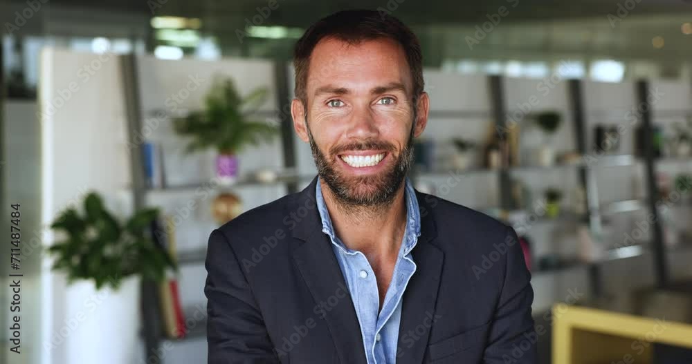 Head shot of smiling middle-aged businessman in formal suit posing at workplace. Shot of successful businessman, company CEO, HR manager or owner, professional team member, office employee portrait Head shot of smiling middle-aged businessman in formal suit posing at workplace. Shot of successful businessman, company CEO, HR manager or owner, professional team member, office employee portrait