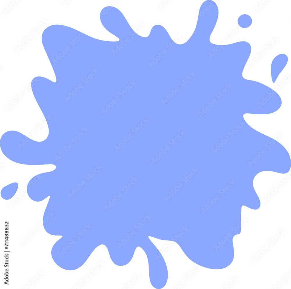 Obraz premium Abstract frame silhouette illustration. Blotch shape decorative element