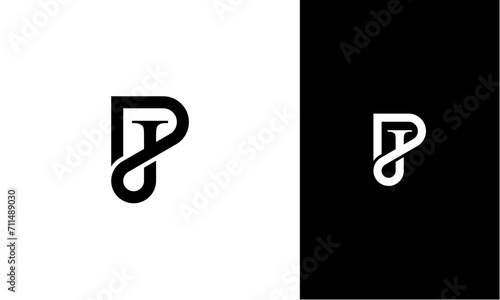 PJ or JP initial logo concept monogram,logo template designed to make your logo process easy and approachable. All colors and text can be modified. High resolution files included.