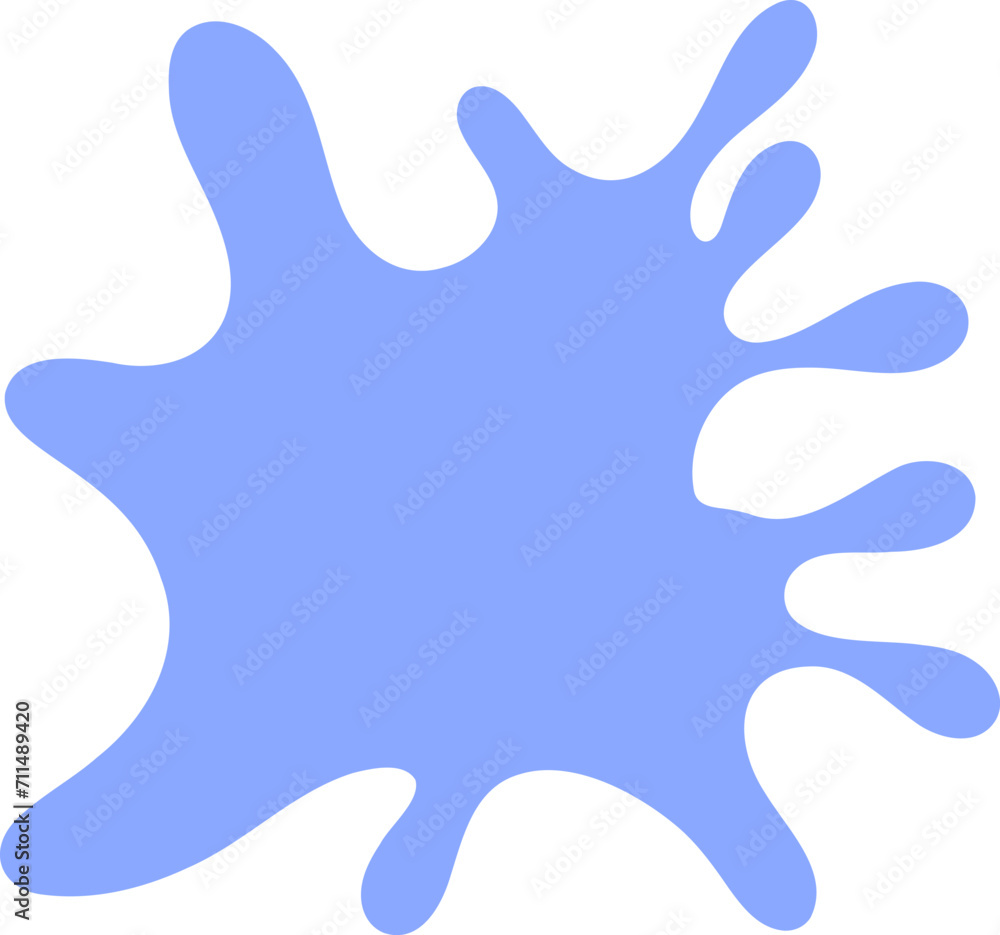 Obraz premium Abstract frame silhouette illustration. Blotch shape decorative element