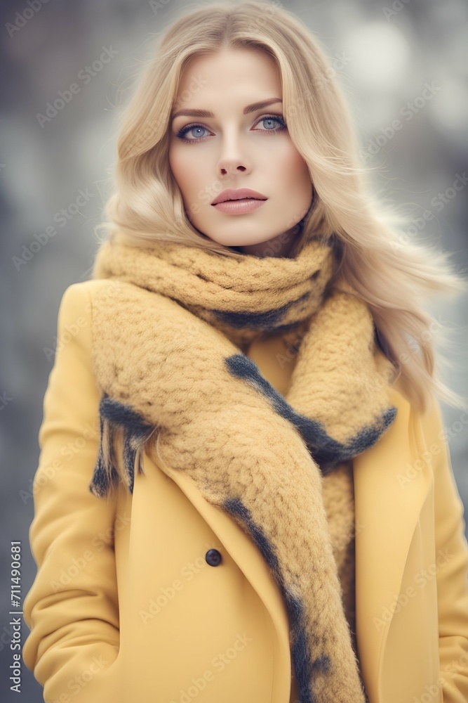 portrait of a woman in winter portrait of a woman in winter