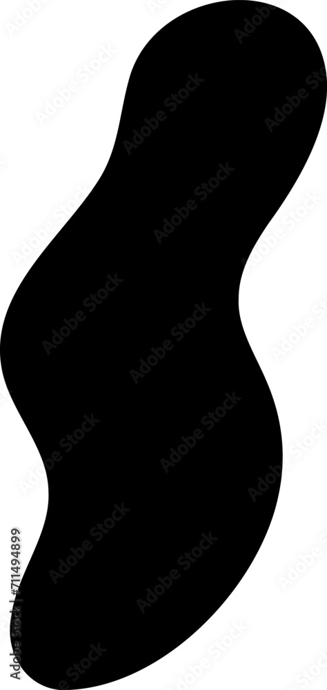 Abstract shape vector illustration. Blob shape silhouette decorative element Abstract shape vector illustration. Blob shape silhouette decorative element