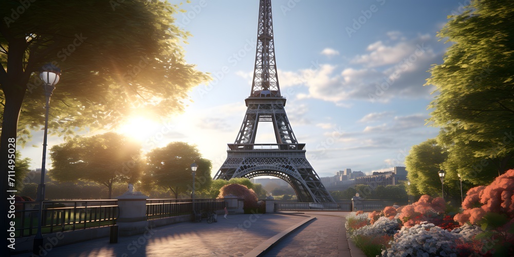Obraz premium France Eiffel Tower,AI