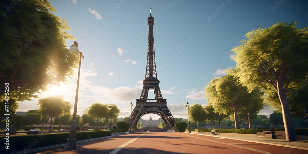 Obraz premium France Eiffel Tower，AI