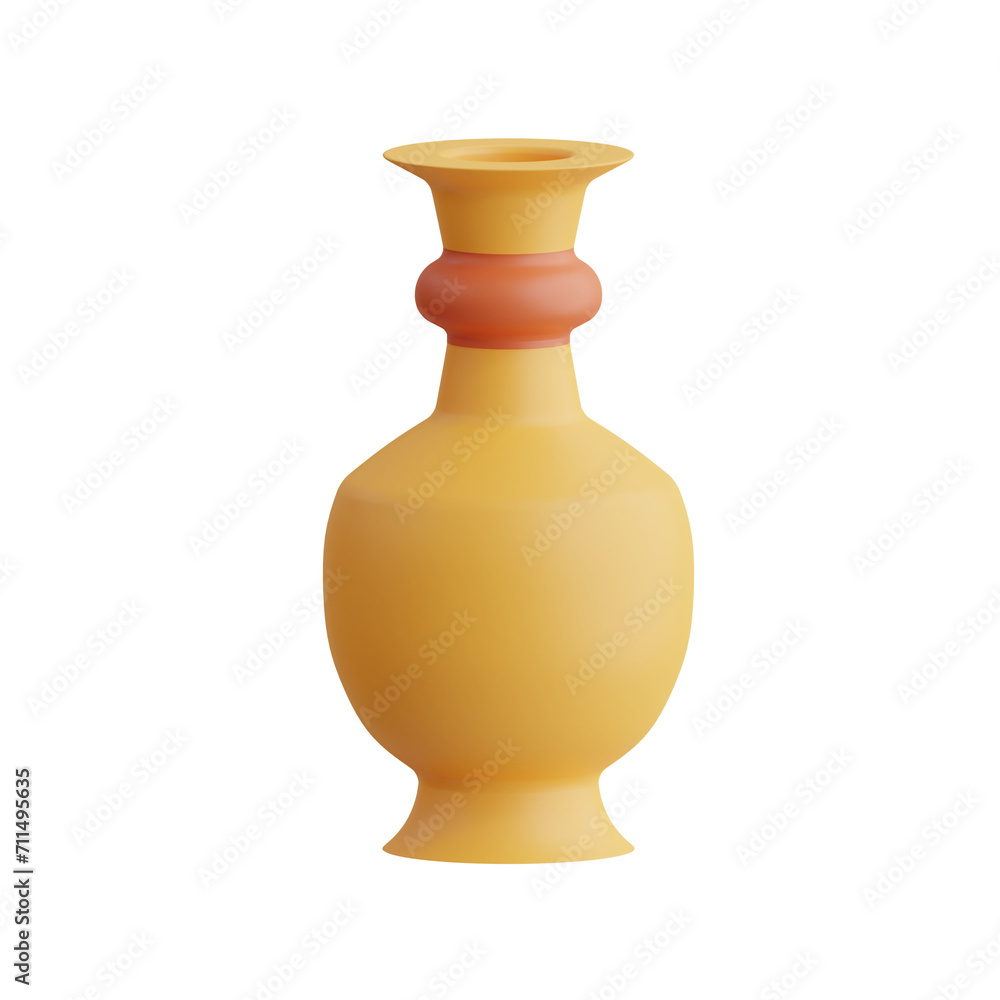 3D Pottery Model Artistry of Handcrafted Ceramics. 3d illustration, 3d element, 3d rendering. 3d visualization isolated on a transparent background 3D Pottery Model Artistry of Handcrafted Ceramics. 3d illustration, 3d element, 3d rendering. 3d visualization isolated on a transparent background