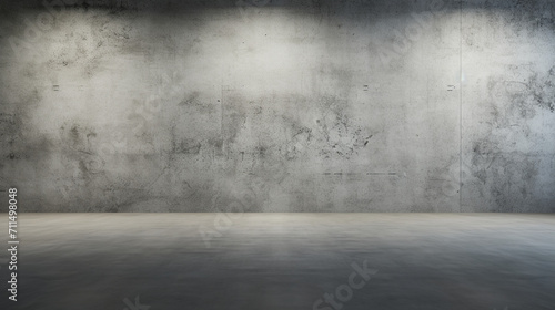 Concrete Canvas: Abstract Background of a Room with Concrete Walls and Floor