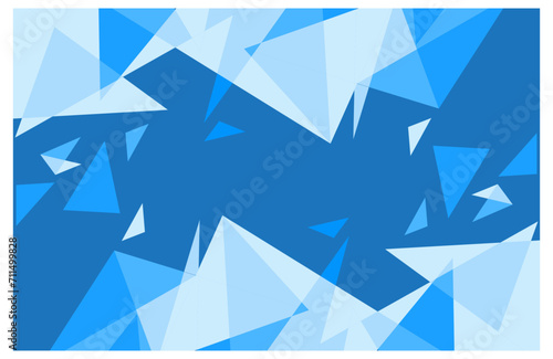Fototapeta Naklejka Na Ścianę i Meble -  modern abstract vector wallpaper background. Flat geometric shapes of blue colors. Template ready for use in web or print design.