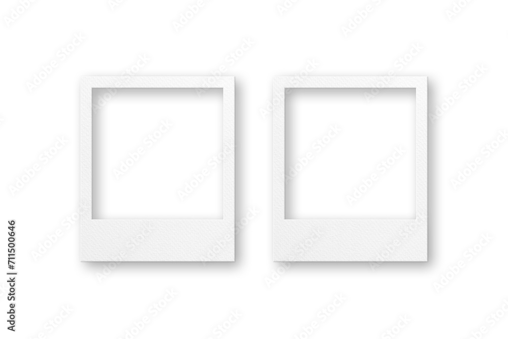 Two Blank Instant Camera Frames Illustration Two Blank Instant Camera Frames Illustration