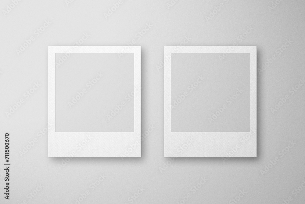 Two Blank Instant Camera Frames Illustration Two Blank Instant Camera Frames Illustration