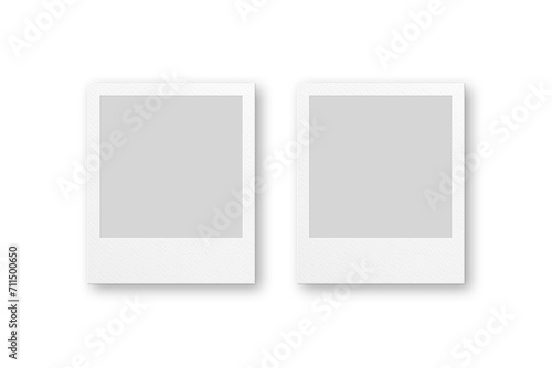 Two Blank Instant Camera Frames Illustration