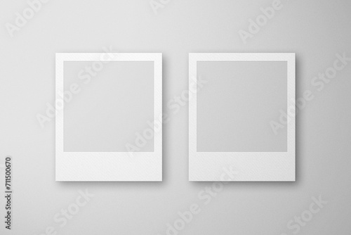 Two Blank Instant Camera Frames Illustration