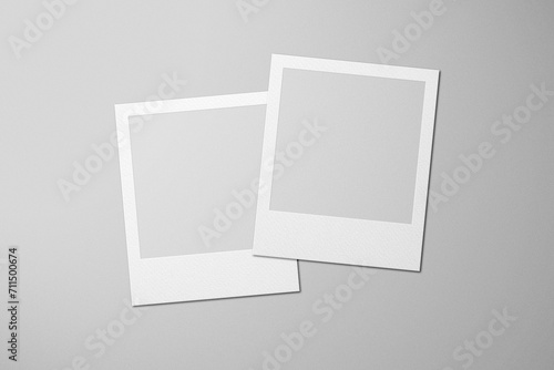 two Blank Instant Camera Frames Illustration