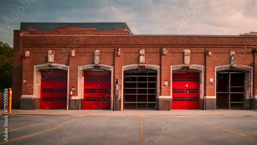 exterior of fire station photo