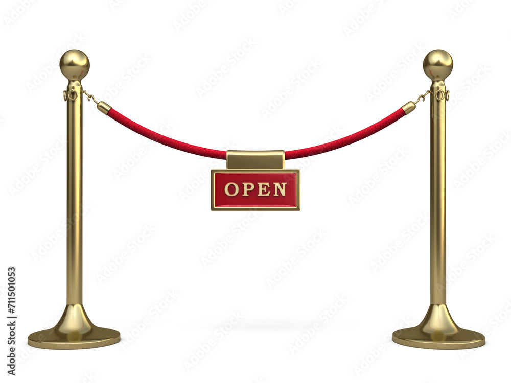 Barrier rope and written warning render (isolated on white and clipping path)
Barrier rope and written warning render (isolated on white and clipping path)