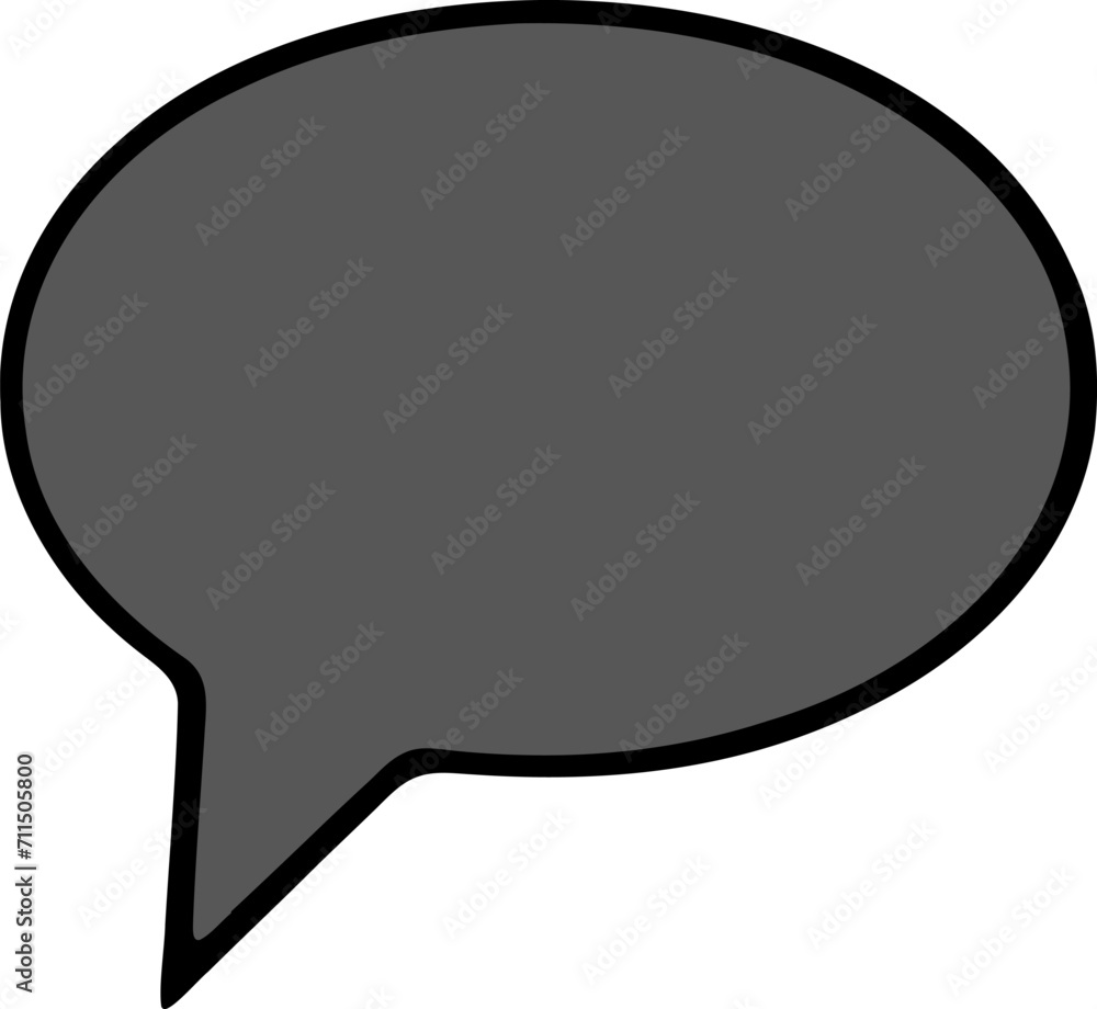 Speech bubble outline icon vector illustration. Comic bubble symbol hand drawing design element Speech bubble outline icon vector illustration. Comic bubble symbol hand drawing design element