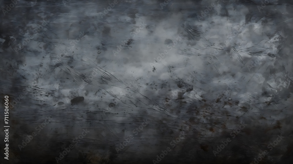 Grey grunge scratched background texture. Copy space