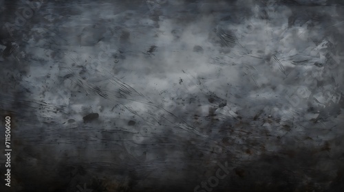 Grey grunge scratched background texture. Copy space