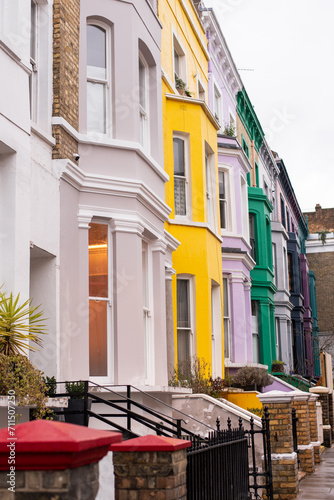 Photography london the uk england britain colorful houses buildings notting hill portobello