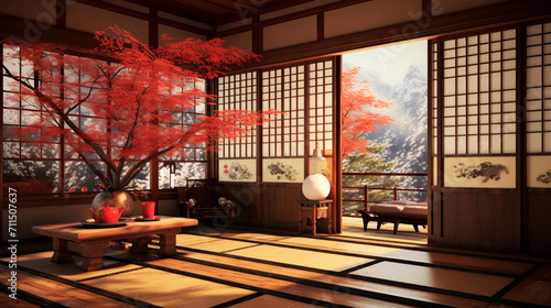 Contemporary Tranquility: Exploring the Modern Yet Traditional Ambiance of a Japanese Room
