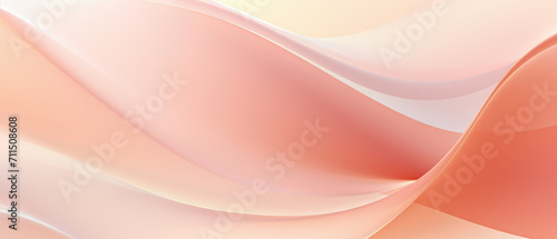 Pink peach material texture background, abstract soft smooth fabric. Wavy lines pattern of textile or color paint. Concept of art, pastel design, illustration, beauty, fashion photo