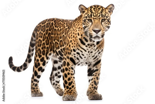 Jaguar isolated on a white background