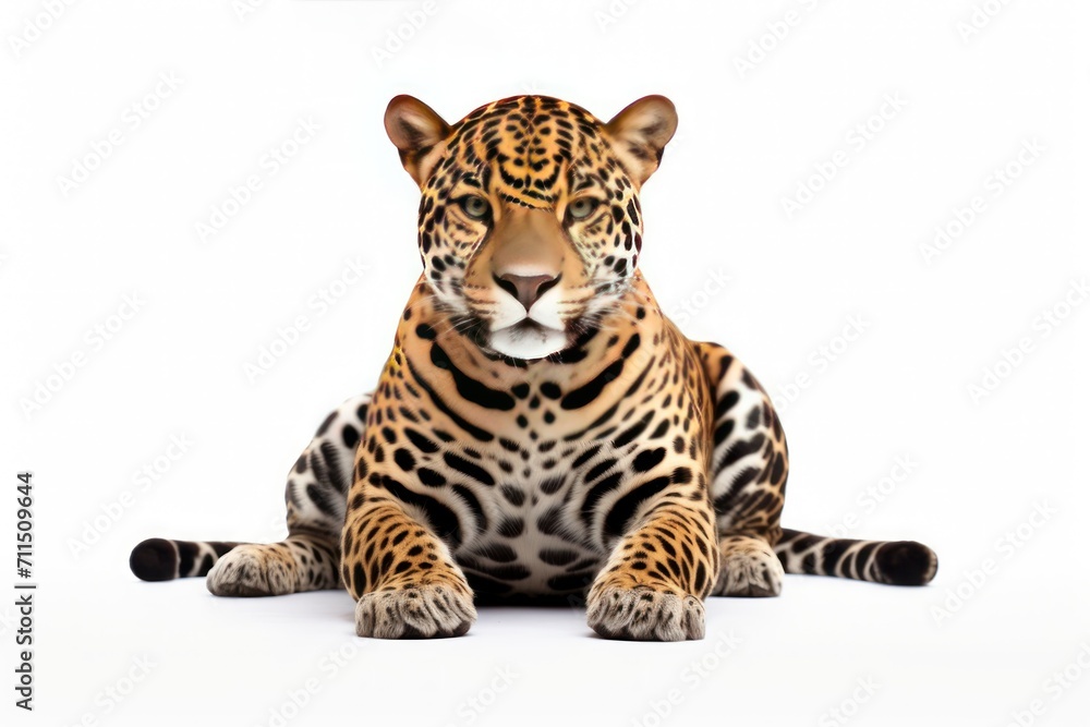 Obraz premium Jaguar isolated on a white background