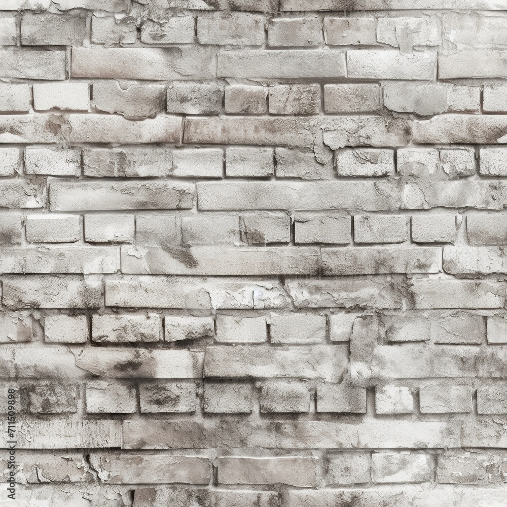 White brick wall. Seamless background. White brick wall. Seamless background.