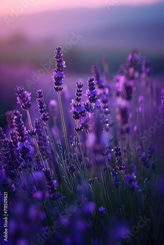 Lavender Field in Bloom  spring art