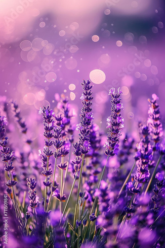 A Lavender s Blissful Canvas.  spring art