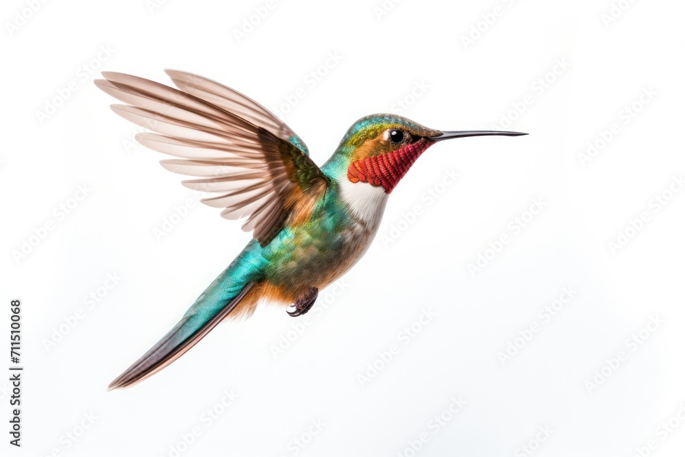 Hummingbird isolated on a white background