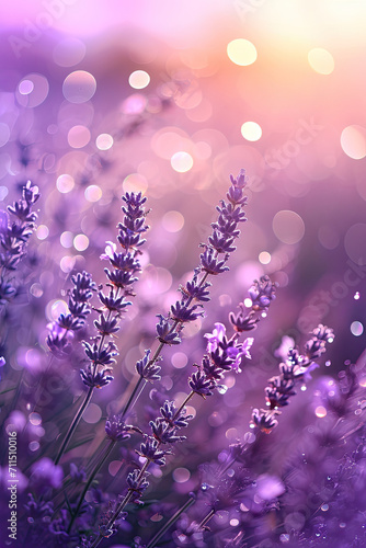 Lavender Field in Bloom, spring art