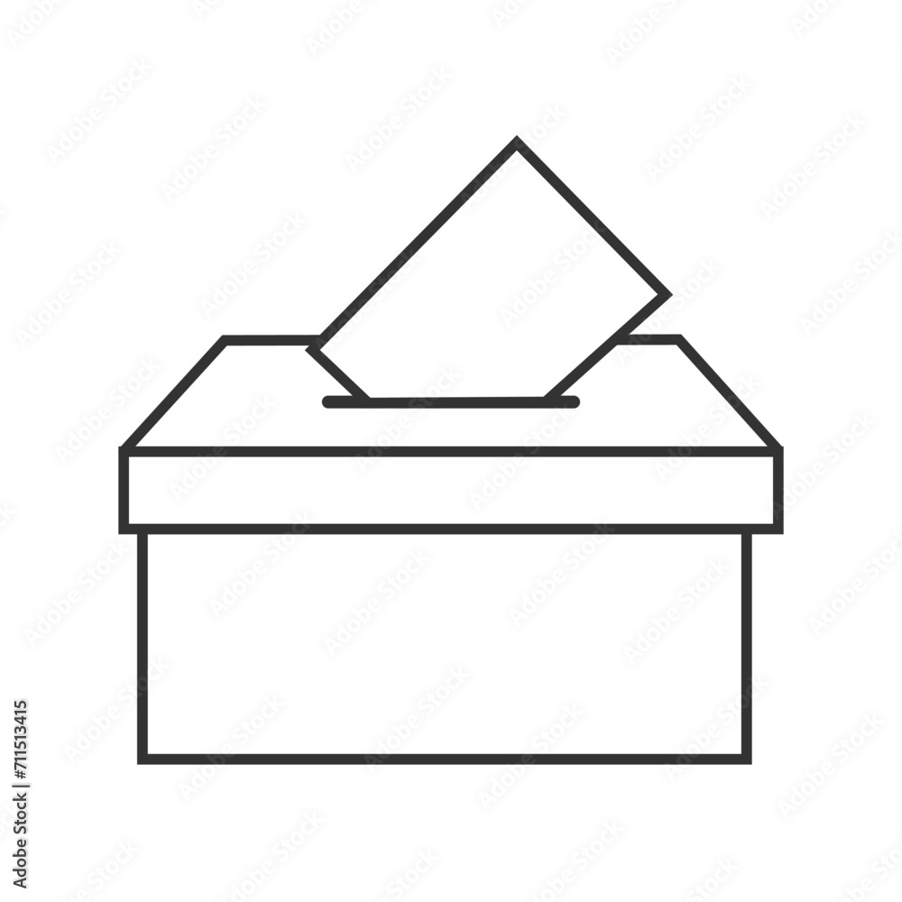 Election icon. Vote box vector ilustration.