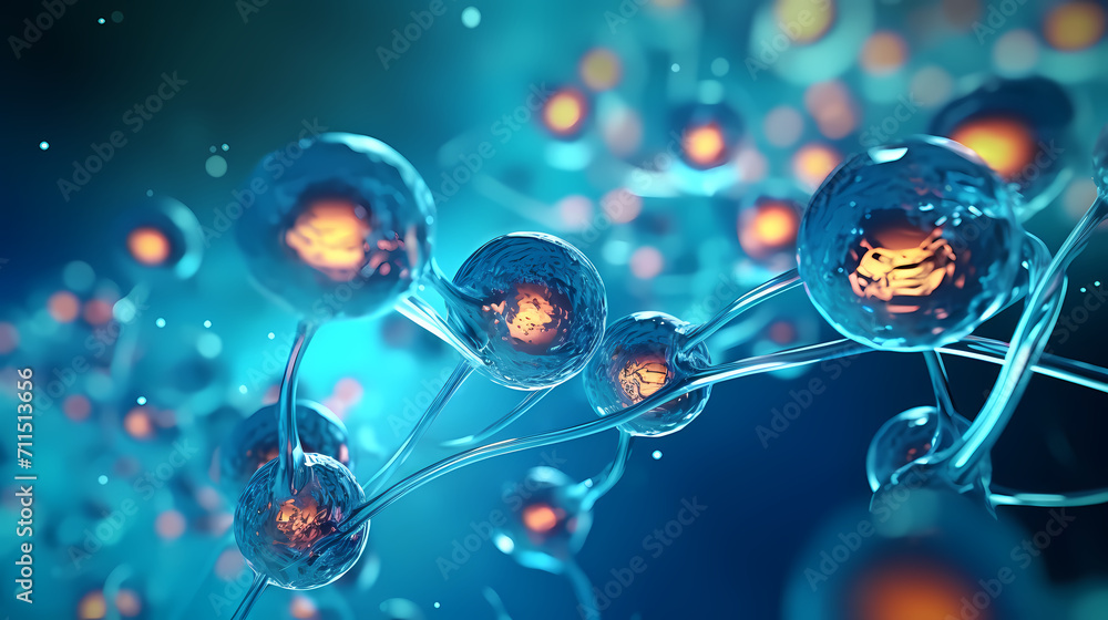 Virus cells abstract science concept, medical research background Virus cells abstract science concept, medical research background