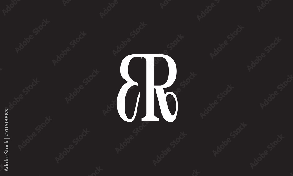 BR, RB, R, B Abstract Letters Logo Monogram BR, RB, R, B Abstract Letters Logo Monogram