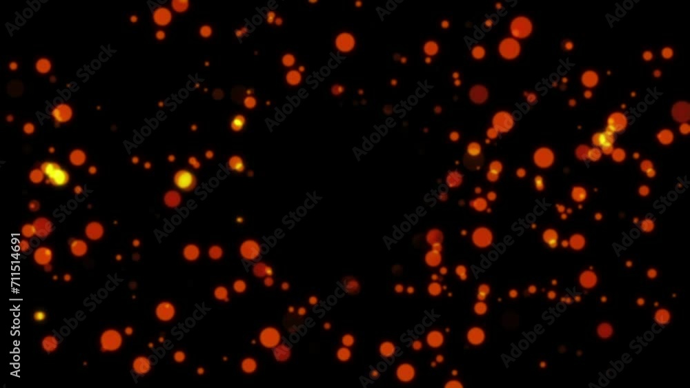 Orange Particle Flying Animated Video Background Orange Particle Flying Animated Video Background