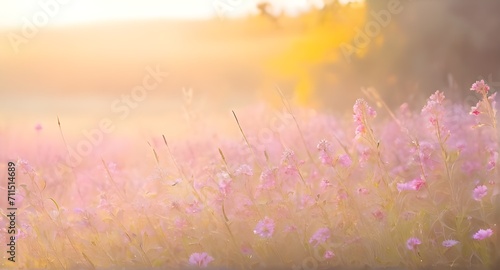Soft Pink Wildflowers 