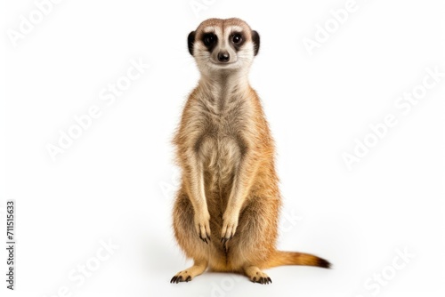 Meerkat isolated on a white background