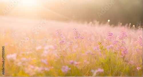 Soft Pink Wildflowers 