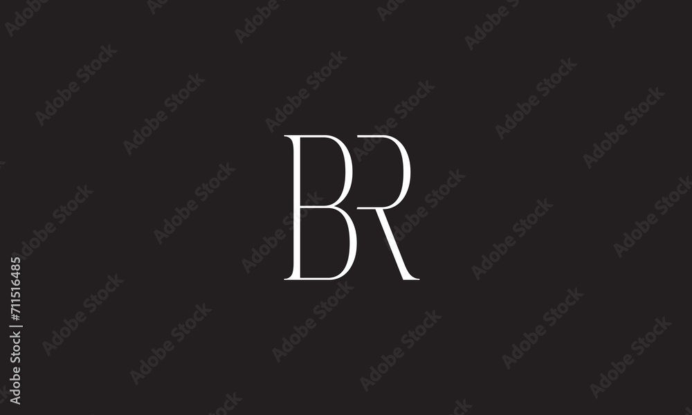 BR, RB, R, B Abstract Letters Logo Monogram BR, RB, R, B Abstract Letters Logo Monogram