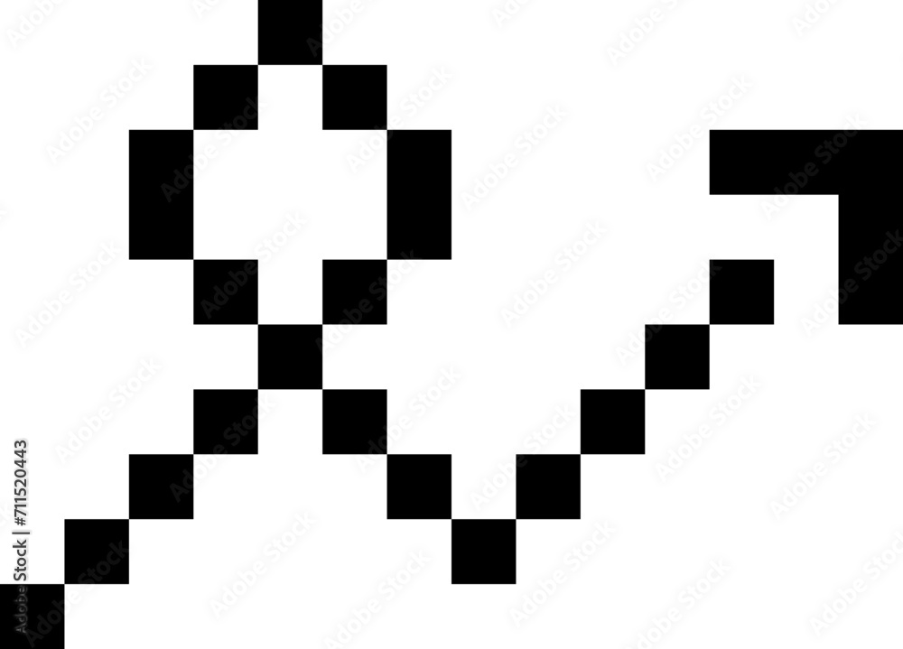 pixel arrow retro pixel arrow retro