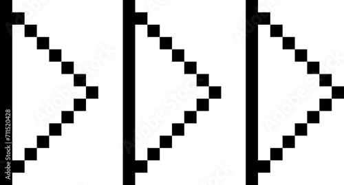 pixel arrow retro