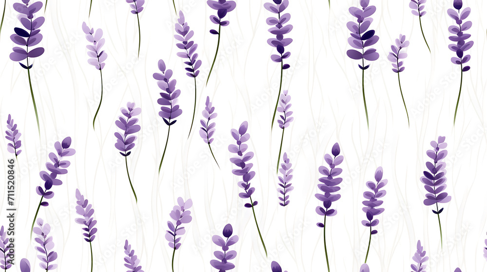 pattern with lavender - seamless floral with flowers - Seamless tile. Endless and repeat print.