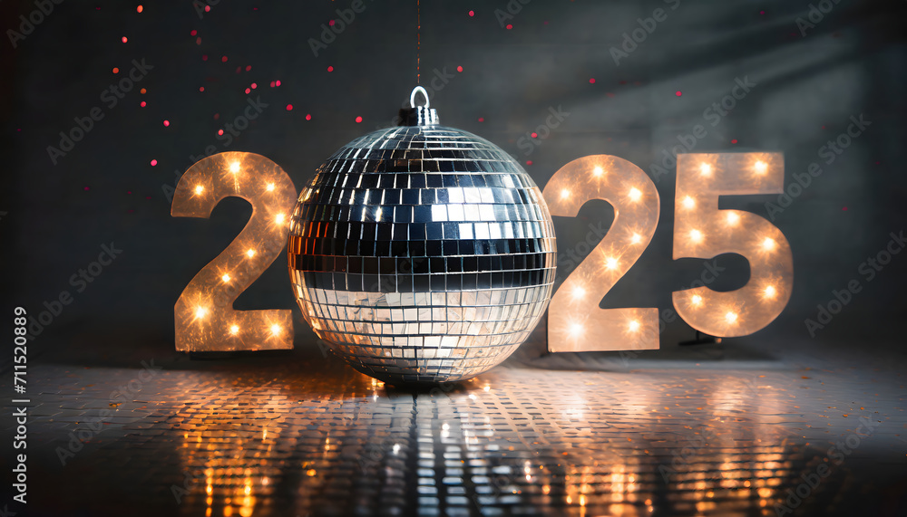 New Year 2025 celebration background Stock Illustration Adobe Stock